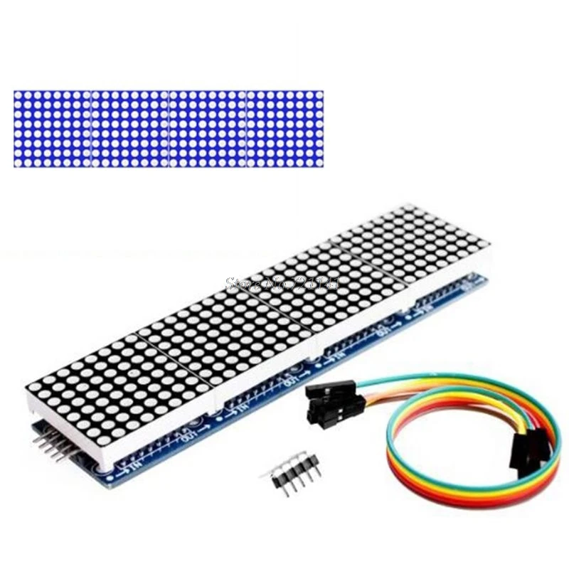 MAX7219 4 in 1 LED Display Dot Matrix Microcontroller MCU Control Module 5P Line