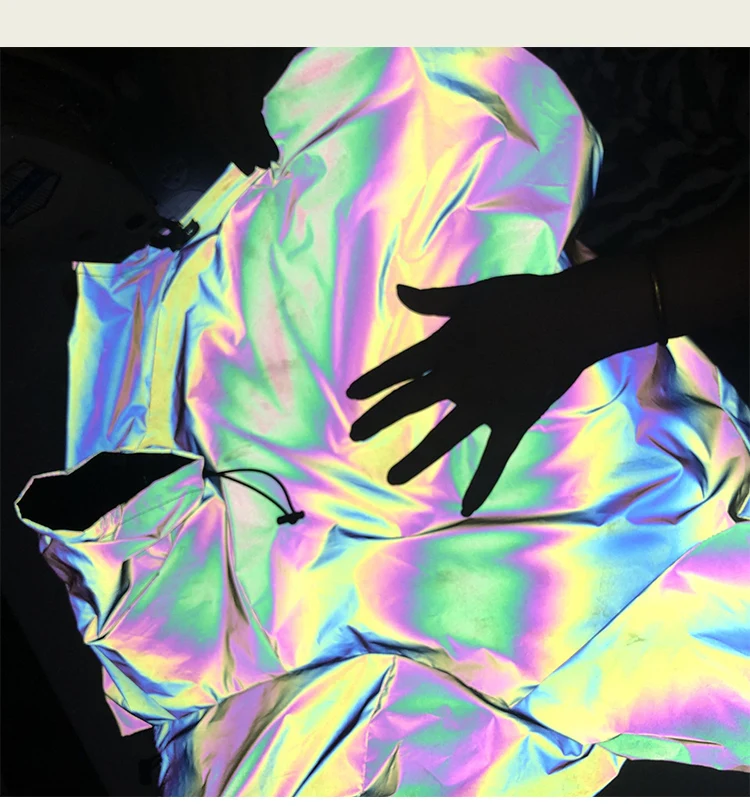 

Fashion Pet Dog Clothes Cool Colorful Reflective Coat Waterproof Reflective Pet Jacket Dog Cat Coat for Small Medium Large Dogs