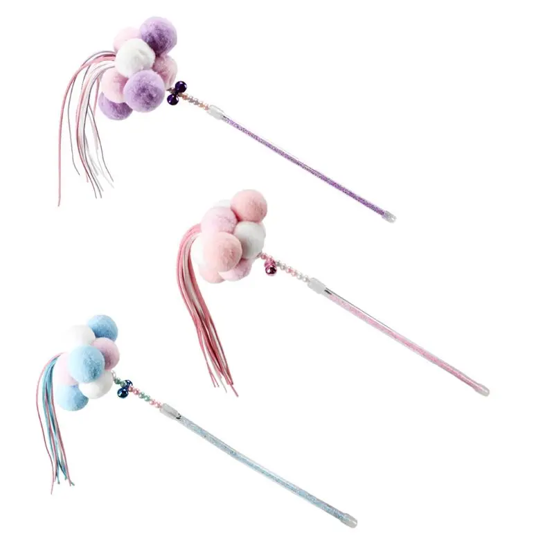 Игрушка для домашних животных Дразнилка кошки забавная палочка сказочный шар