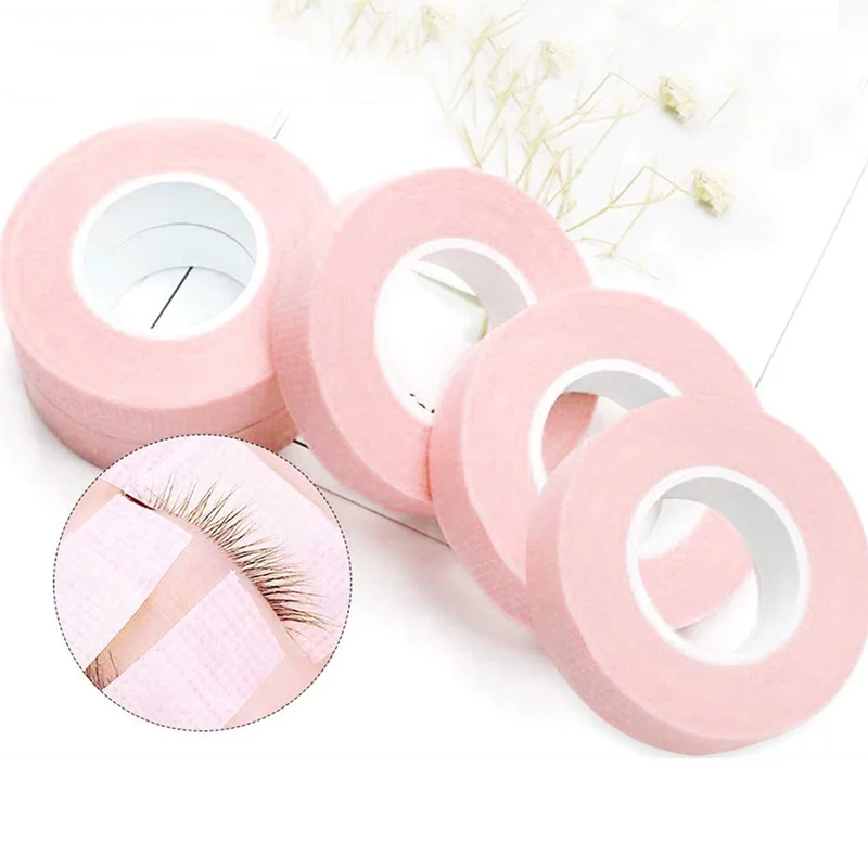 

2Rolls False Eyelash Extension Non-Woven Tape Anti-Allergy Easy Tear Eye Tapes For Grafting Fake Lash Eyeliner Tapes