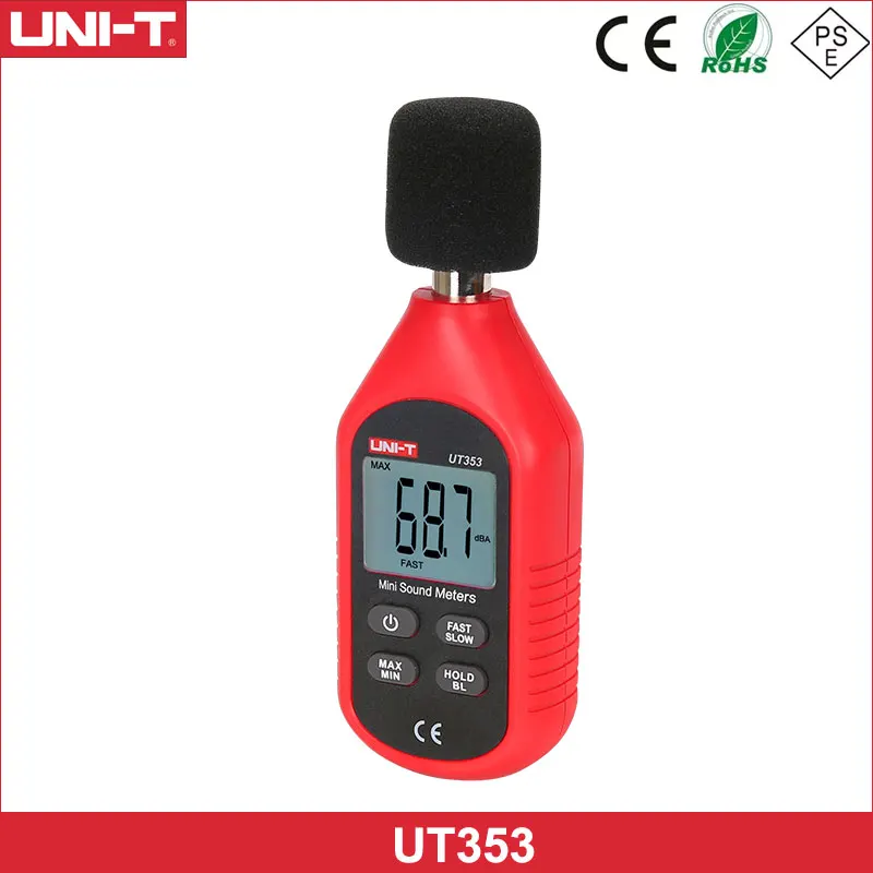 Цифровой измеритель уровня шума UNI-T UT353 30-130 дБ децибел тестер шумодетектор прибор
