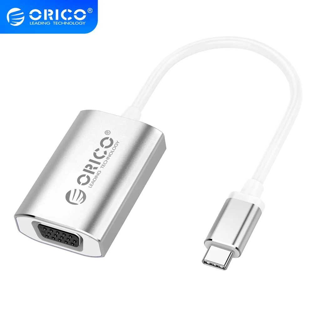 

Кабель-переходник ORICO с USB Type-C на VGA/DP, 4K, 1080P