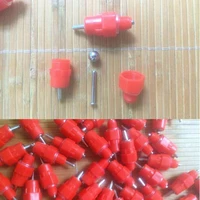 50 pcs red nipples chicken waterer poultry feed chicken drinking bird pigeon feeding butt ball red nipple drinkers for chickens