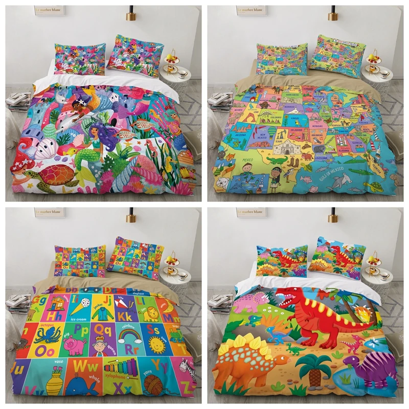 

Комплекты постельного белья для дома с 3D рисунком, постельное белье, пододеяльник с наволочкой, Королевский, односпальный, двухспальный, весенний, 2021, для детей, для малышей