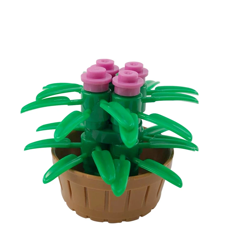 

City Series Flower Pot Compatible Accessories MOC Model Toys Blocks Suitable for Kids Birthday Present Cultivate Interest Cities