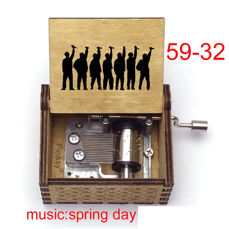 Музыкальная шкатулка певица с напечатанными изображениями на заказ текстом тему