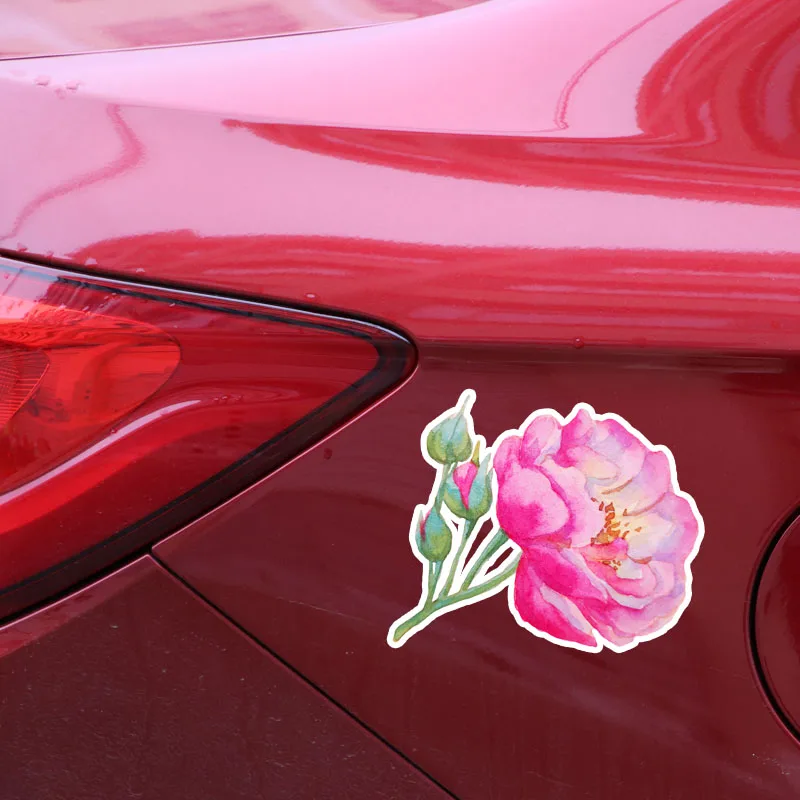 Автомобильные наклейки с цветами Aliauto красивые виниловые розовыми розами для