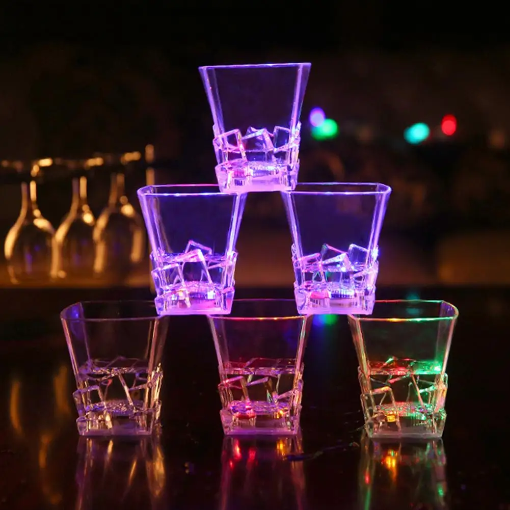 Стеклянная Хрустальная чашка для виски товары вечевечерние светящаяся