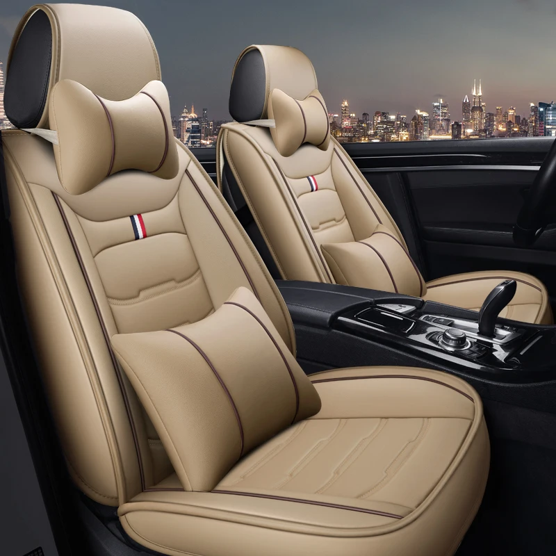 Чехлы для сидений автомобиля из искусственной кожи с полным покрытием Audi a1 a3 a4 audi