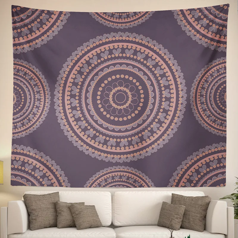

2021 Trend Bohemian Wall Hanging Cloth Printing Mandala Polyester Tapestry Abstract Hanging Paintings Background Home Decoration