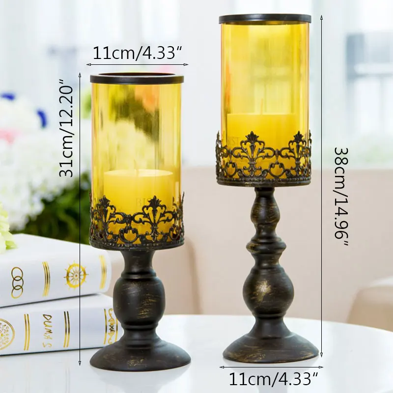 Strongwell старинный держатель для свечей Романтический подставка лампы в форме