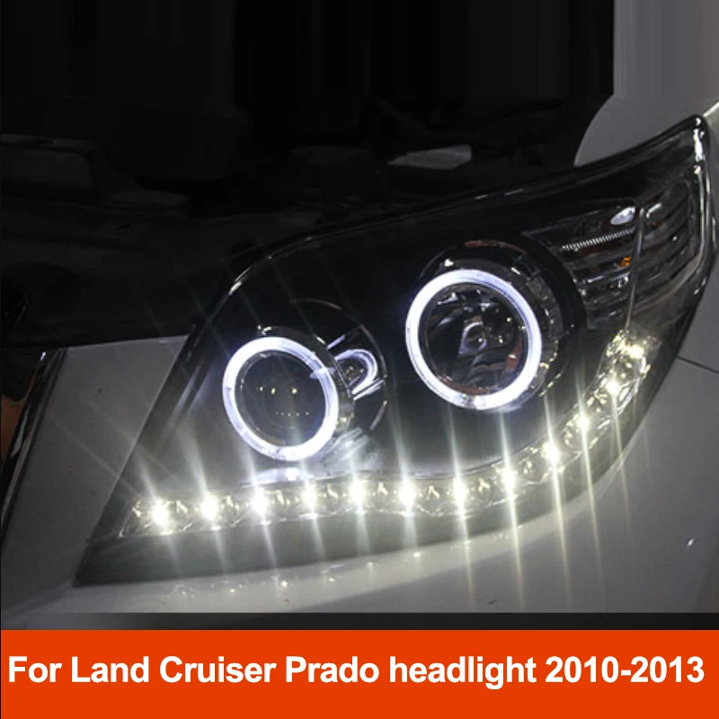 Автомобильный Стайлинг для Toyota Land Cruiser Prado фары 2010 2011 2012 2013 светодиодный ные DRL