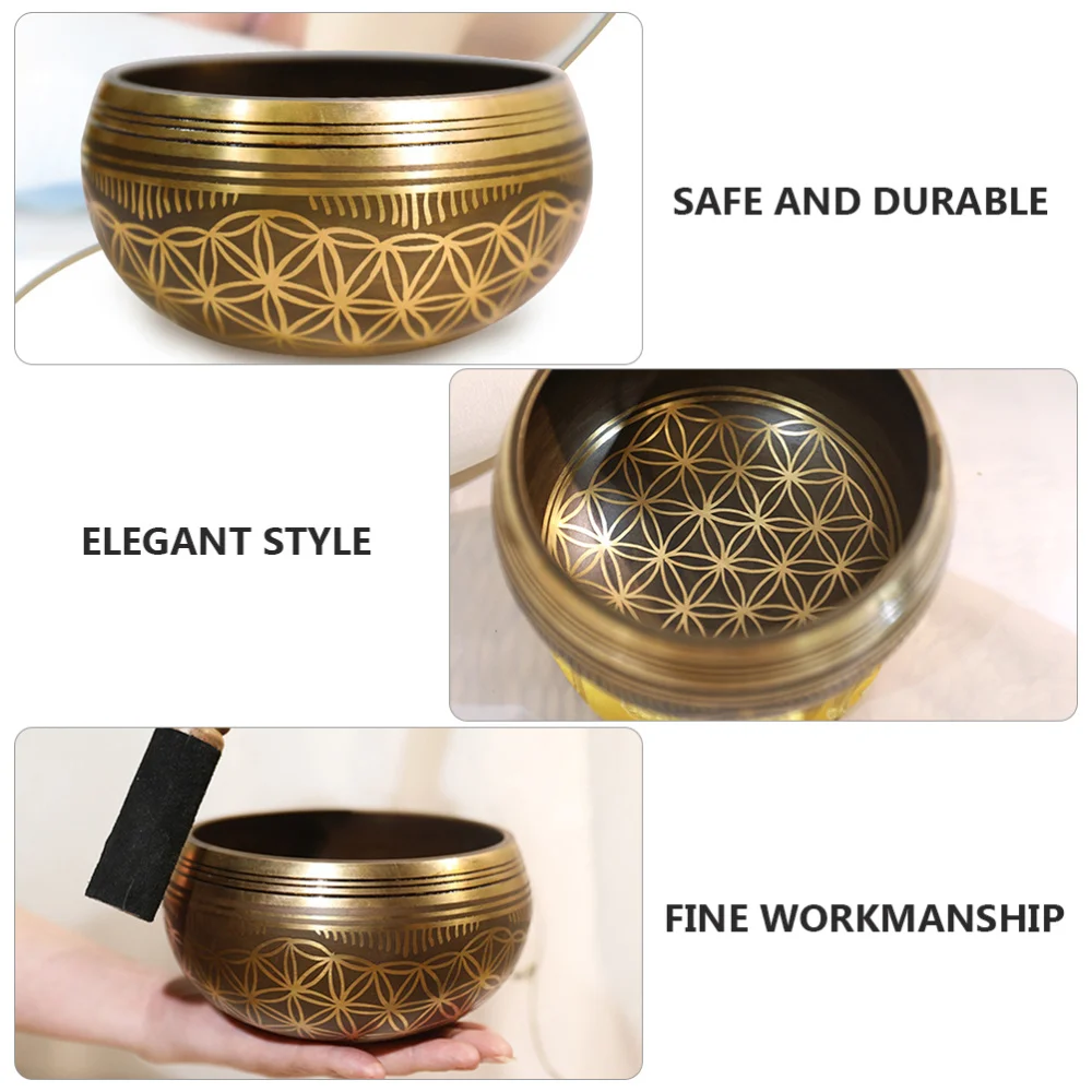 

1 Set Singing Bowl Meditation Sound Bowl Healing Instrument Gift