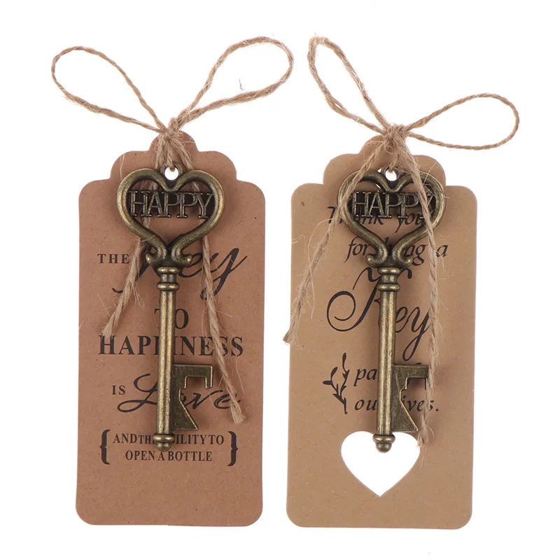 1 шт. Ретро металлический ключ открывалка для бутылок DIY портативный пивной вина