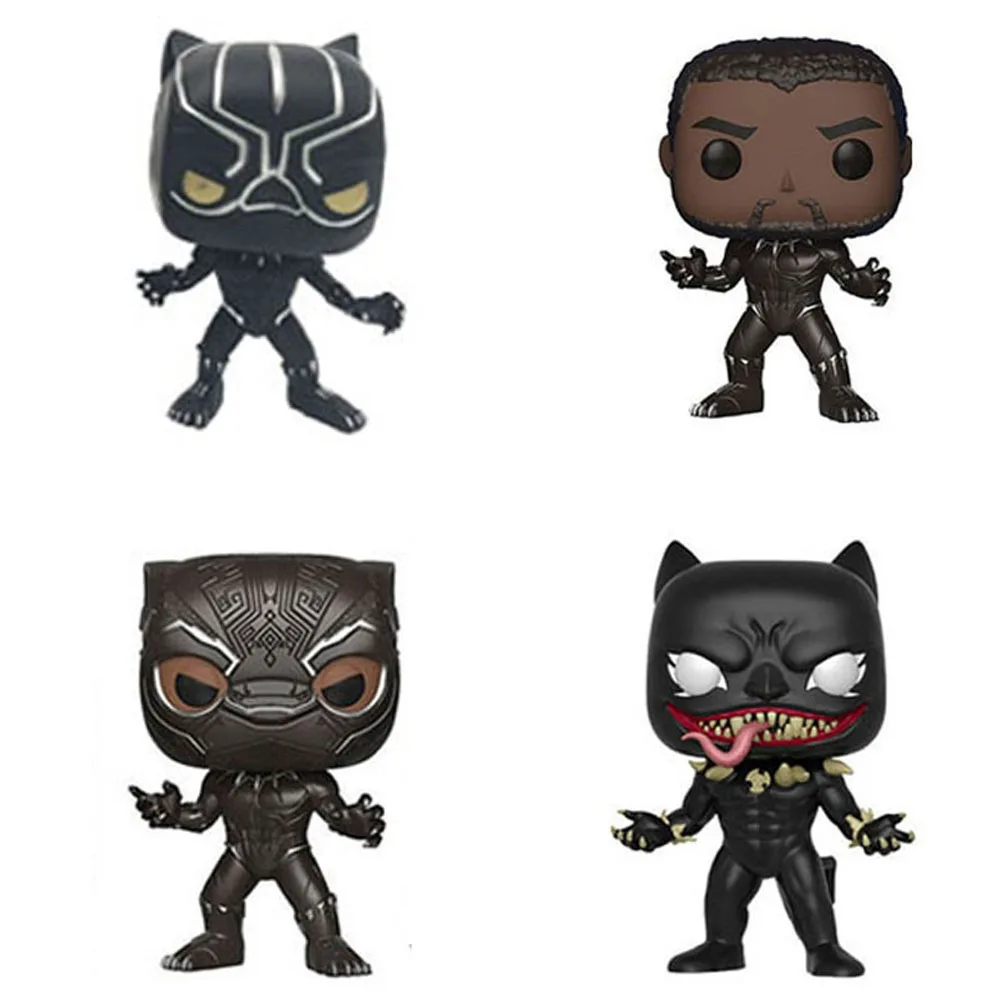 Виниловые фигурки героев аниме Marvel Мстители Черная пантера коллекционные модели