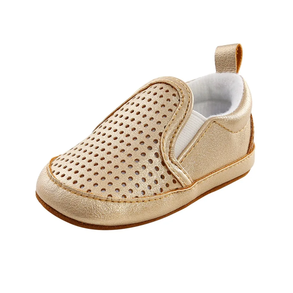 

2021 new baby children and young children cute solid color hollow soft-soled comfortable toddle shoes baby shoes