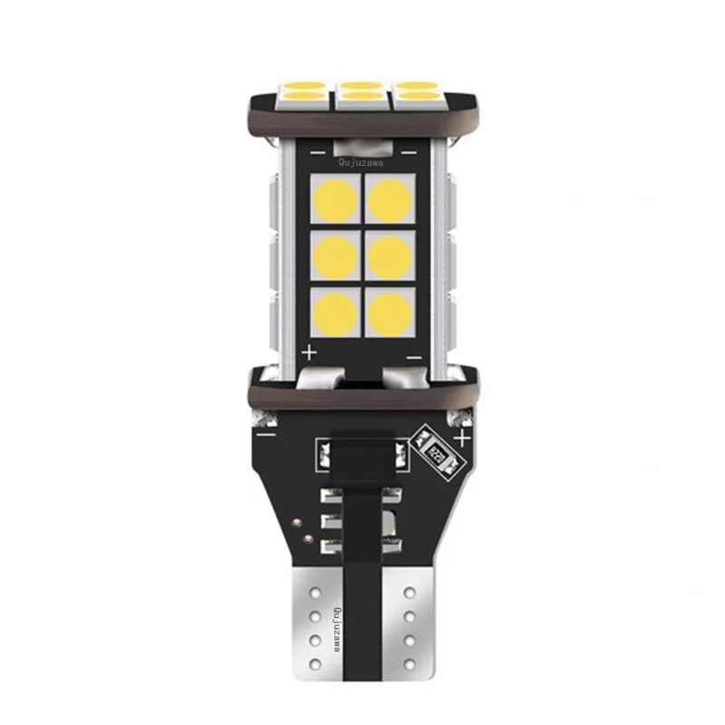 2 шт. T15 светодиодный свет W16W автомобильный резервный CANBUS Error Free 24SMD 3030 белый