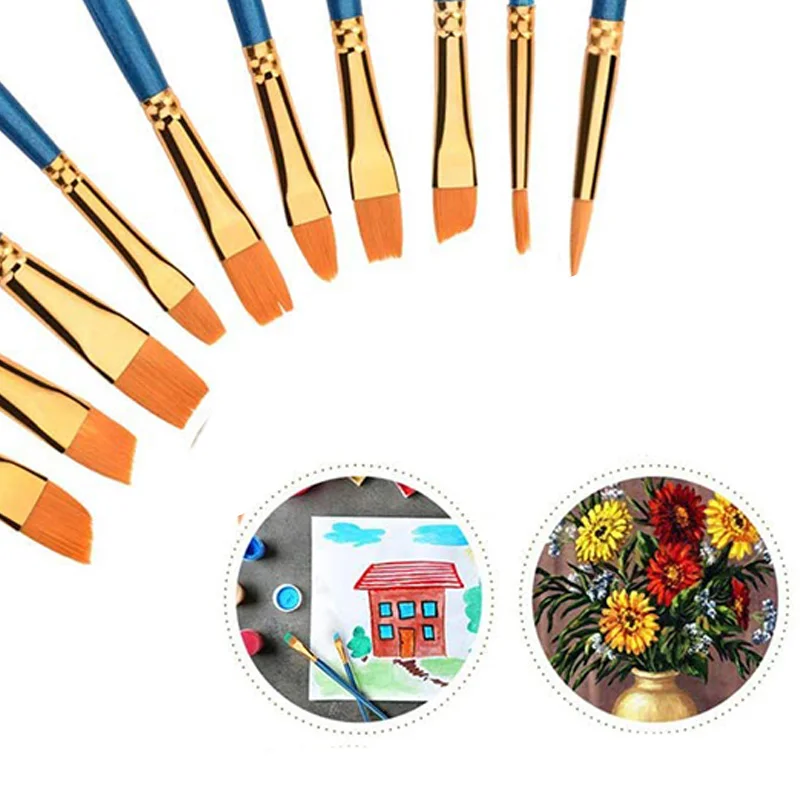 32 шт. наборы кистей для рисования масляная Акварельная картина с палитрой