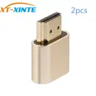 XT-XINTE 2 шт. адаптер виртуального дисплея HDMI-совместимый DDC EDID пустышка без головы призрак эмулятор отображения видео карта блокировка пластины