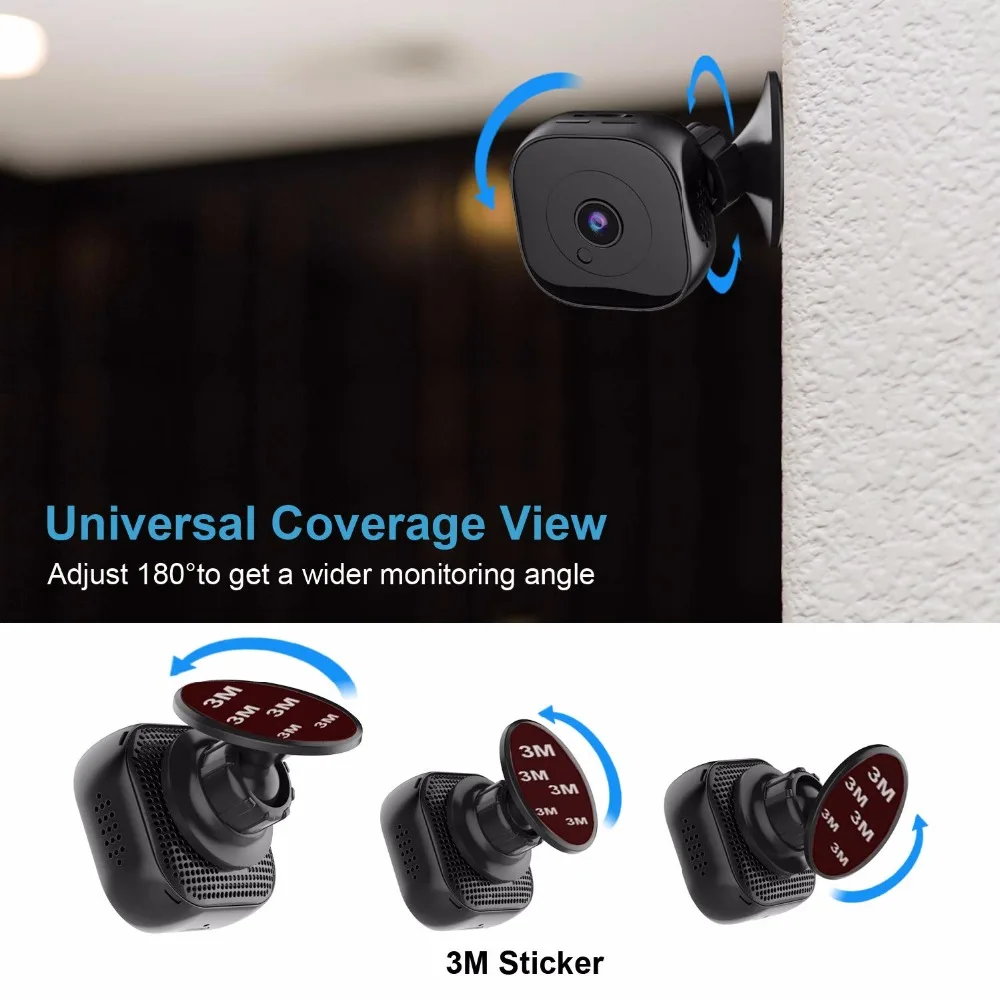 Мини-камера HD 1080P Wi-Fi инфракрасная ночная версия микро видеокамера DVR