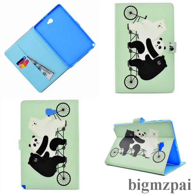 Flip Wallet Stand PU Leather Cover Case For Samsung Galaxy Tab A A6 10.1 T585 T580 SM-T585 T580N 10.1&quotTablet With Card Slot |