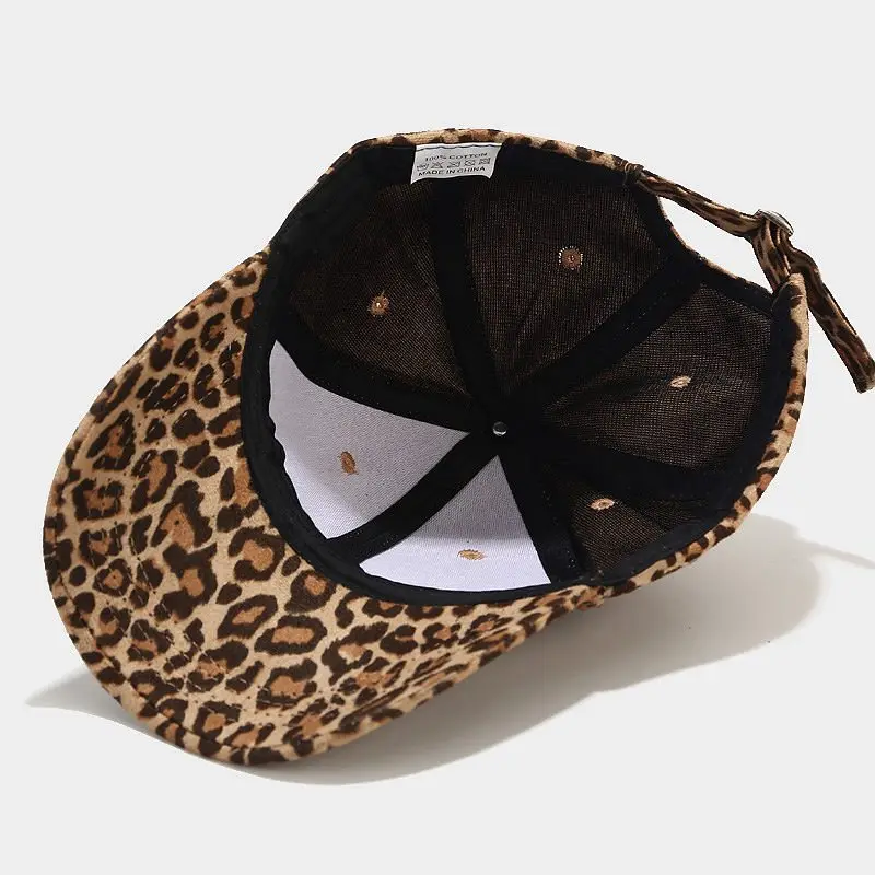 

2020 Leopard print cotton Casquette Baseball Cap Adjustable Snapback Hats for men and women 181