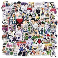 103050pcs anime full time hunter graffiti trolley case scooter refrigerator water cup waterproof child sticker wholesale