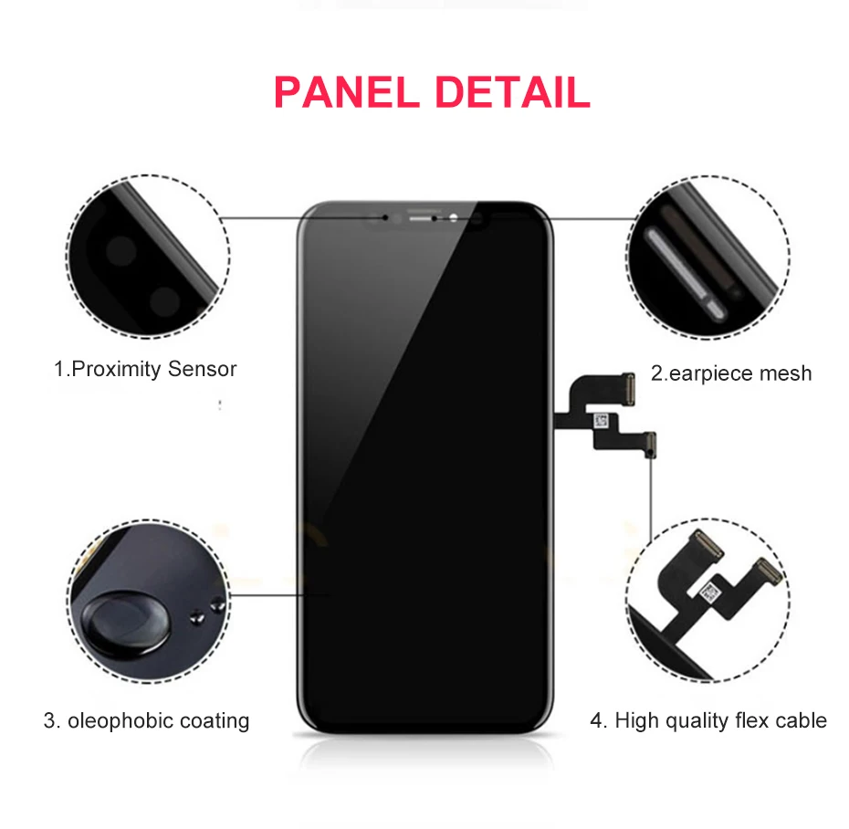 Display Screen For iPhone X LCD Screen OLED XR XS Max TFT 11Pro Max SE 2020 With 3D Touch Display Digitizer Assembly Replacement enlarge