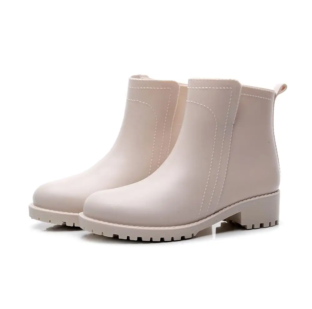 Сапоги женские резиновые простые водонепроницаемые ботинки для взрослых защита