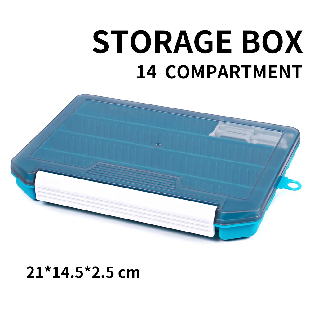 

Прозрачная коробка для рыболовных приманок HENGJIA, 21*14,5*2,5 см, 4 отделения