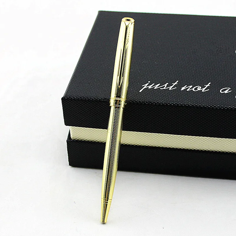 

High-quality brands Gold Platinum stainless steel Business office Medium nib Ballpoint Pen