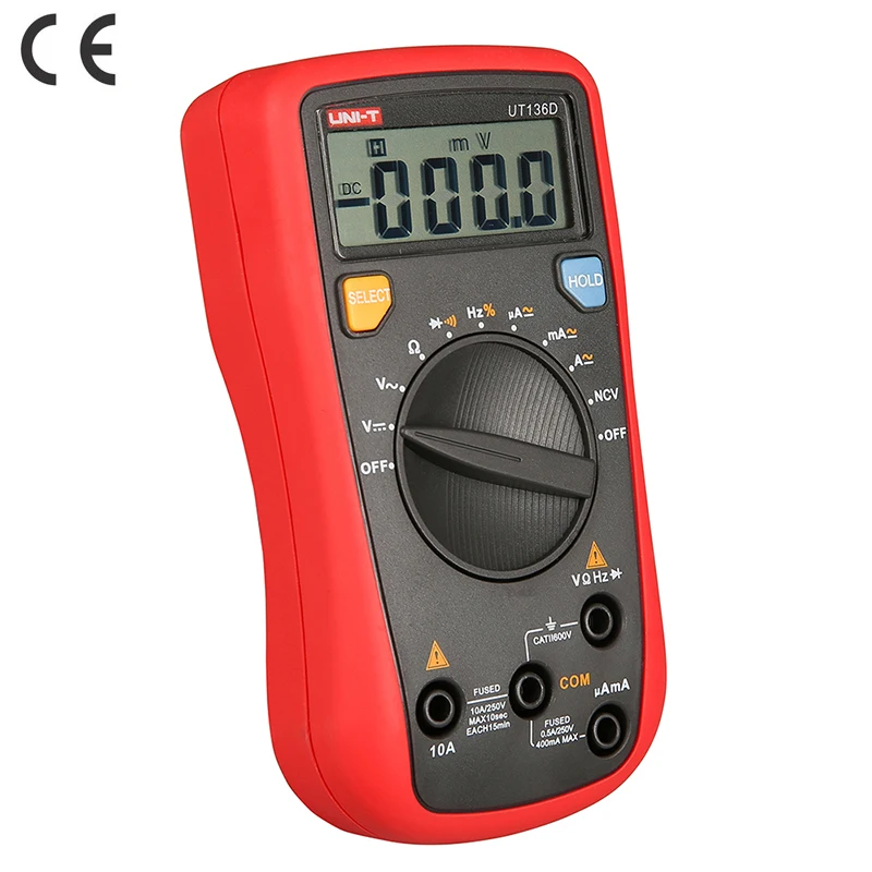 UNI T UT136D UT 136D Профессиональный электрический ручной тестер автоматический выбор