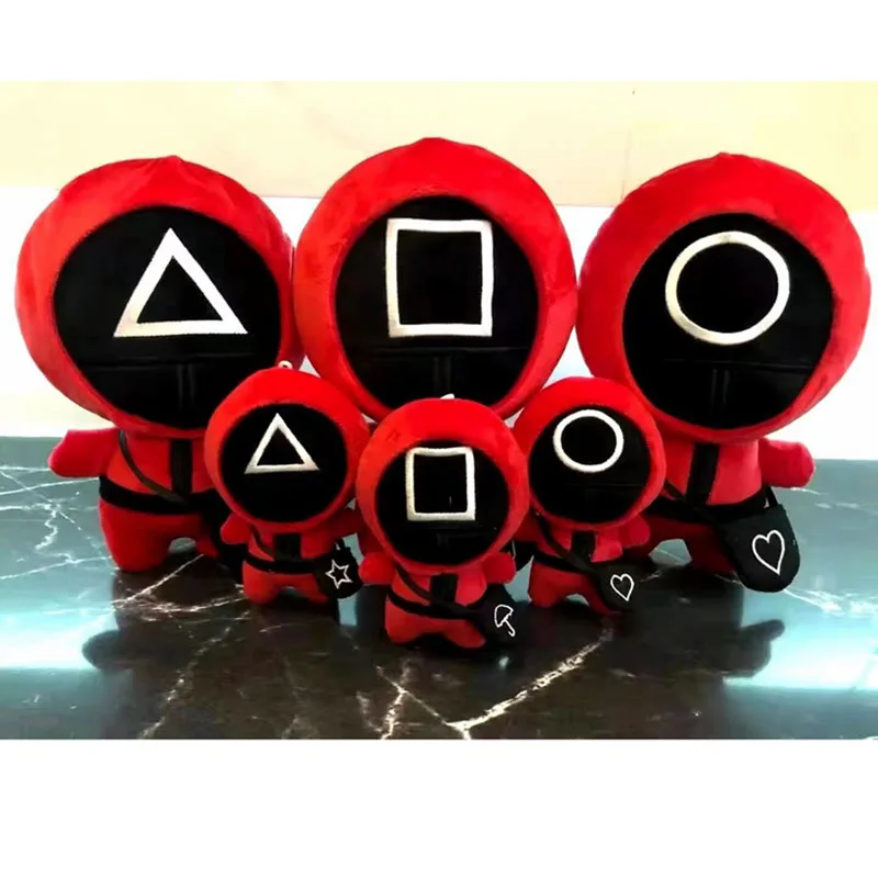 

15/23/30/35cm high quality squid game plush animal toy pillow doll is a birthday gift for boy and girl friends