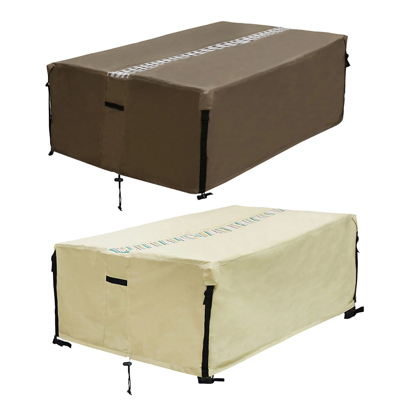 600D оксфордская ткань патио/открытый обеденный квадратный стол искусственный