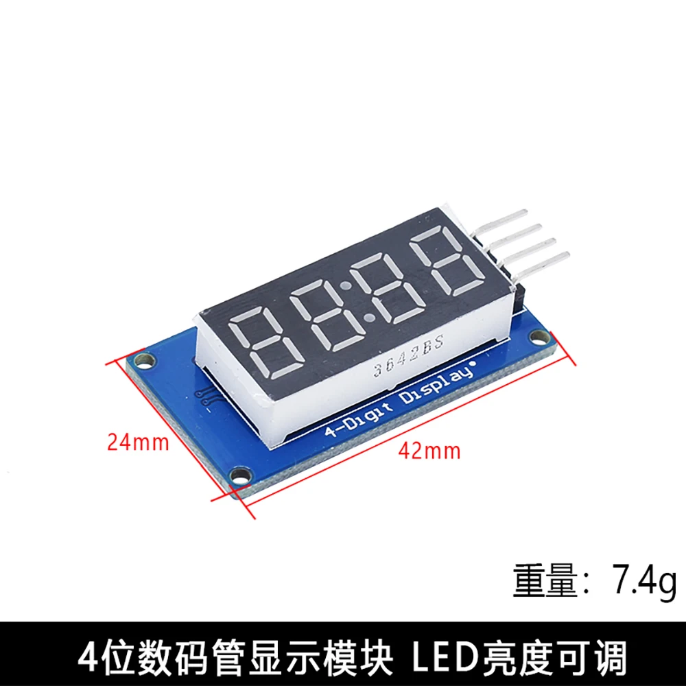 TM1638 модуль TM1637 4 ключ Дисплей светодиодной лампой для AVR Arduino MAX7219 цифровой