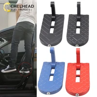 universal car auxiliary pedal foldable auto door roof footboard stepping ladder foot pegs for jeep suv off road truck