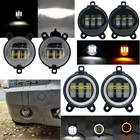 2 шт., круглые светодиодные противотуманные светильник для Chevrolet Niva 3,5 дюйма