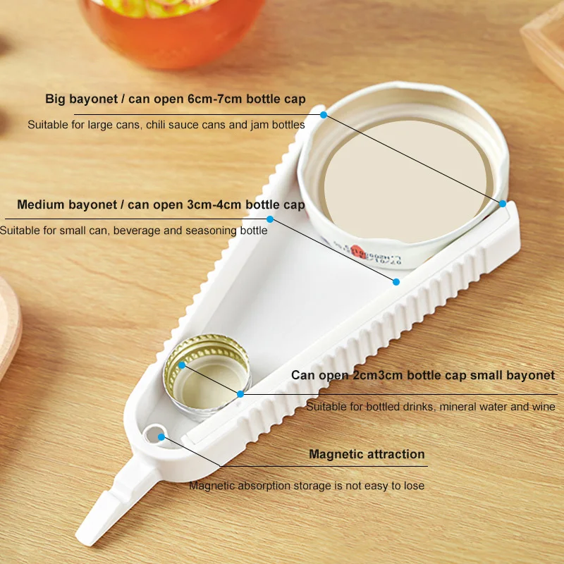 

Multifunctional Portable Bottle Opener Can Opener Beer Capping Opener Universal Topless Can Opener The Easiest Can Opener