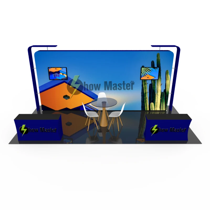 20 * 10ft Портативный выставочный стенд|Флаги баннеры и аксессуары| |