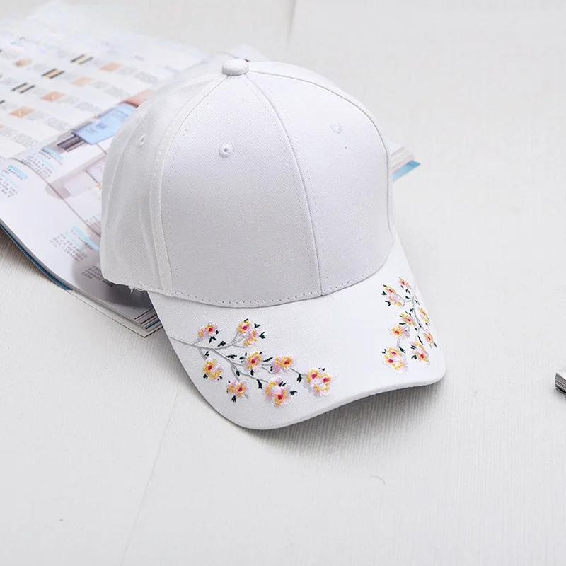 

Fashion Hat Cotton Baseball Cap Plum Blossom Embroidery Cap Hip hop Cap Wind restoring ancient ways Cap gifts for woman