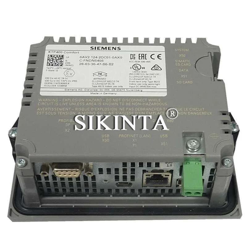 Оригинальная панель SIEMENS HMI SIMATIC PLC KTP400 новый сенсорный экран 6AV2124-2DC01-0AX0 4 3 дюйма