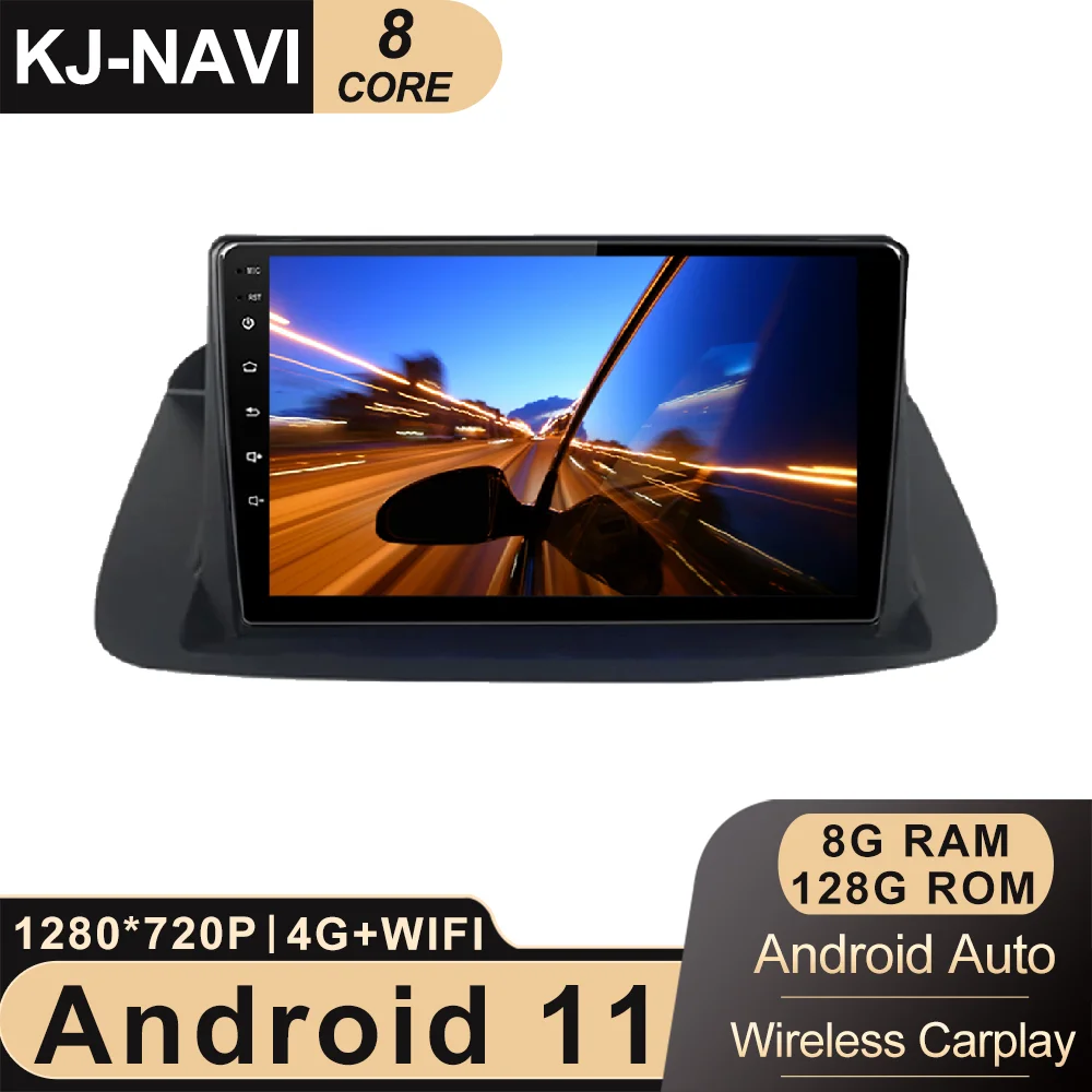 Автомобильный радиоприемник для Honda Accord 8 128-2008 6 + 2013 ГБ Android 11 HD сенсорный экран