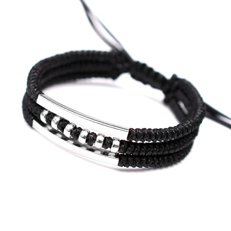 Модный браслет из стерлингового серебра 925 пробы для мужчин ручной работы