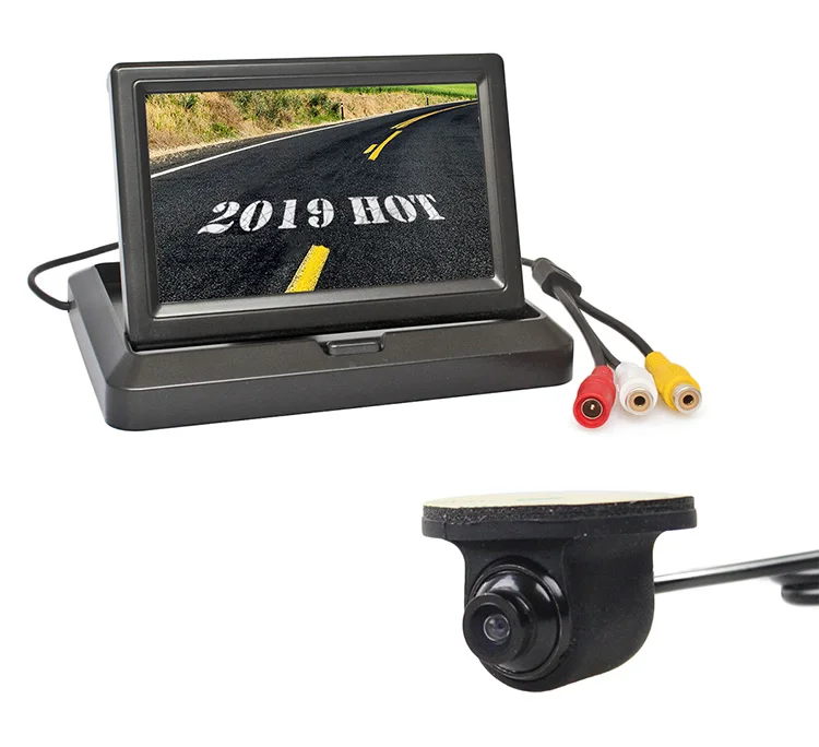 DIYKIT проводной 5 дюймов зеркало заднего вида монитор для автомобиля Водонепроницаемый HD камера заднего вида автомобиля парковочная камера Kit