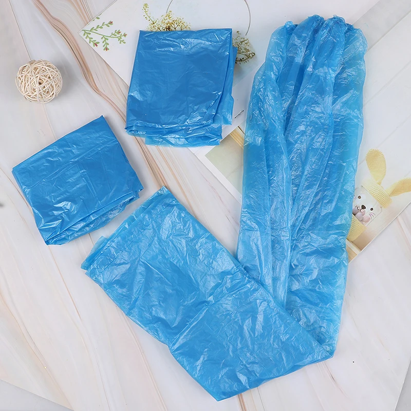 

20pcs=10Pairs Durable Waterproof Thick High-Top Anti-Slip Rainproof Shoe Covers Plastic Disposable Rain Shoe Covers High Quality