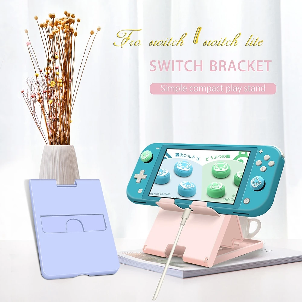 nintendo switch lite game console stand for switch mobie phone pad pink holder portable ns bracket adjustable accessories free global shipping
