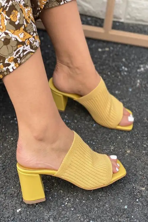 

TUGBA Women Knitwear Tape Detailed Slippers