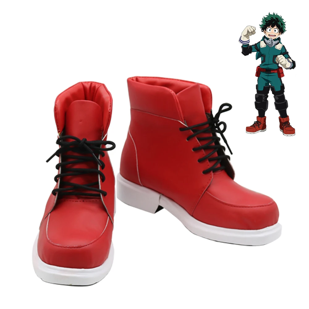 

My Hero Academia Midoriya Izuku Red Sneakers Shoes Cosplay Men Boots Ver 1