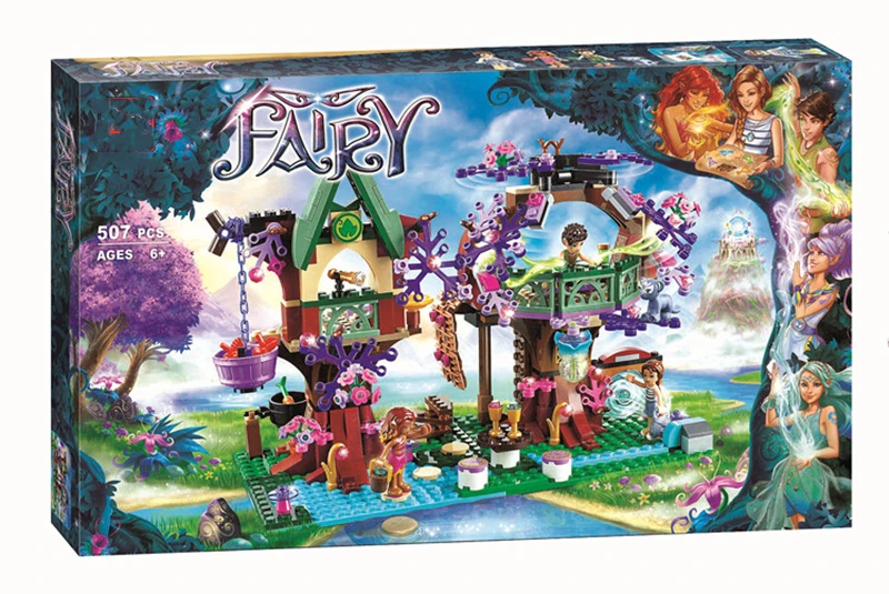 Серия Elves Treetop Hideaway совместима с 41075 строительными кирпичами оригинальные