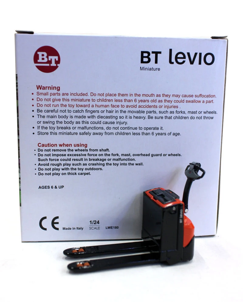 1:24 Diecast BT Levio вилочный погрузчик красная электрическая тележка с поддоном автомобилей Литье под давлением Модель коллекции литья под давлением
